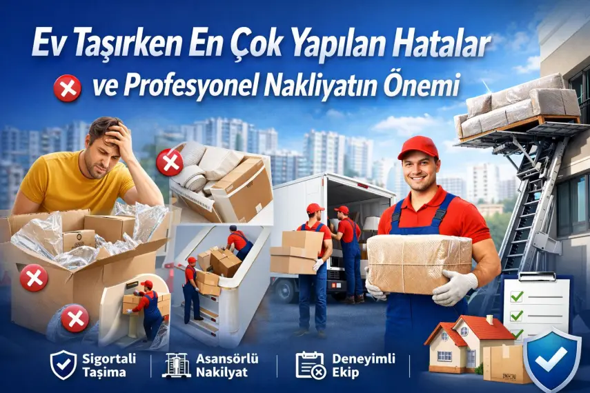 Ev Taşırken En Çok Yapılan Hatalar ve Profesyonel Nakliyatın Önemi