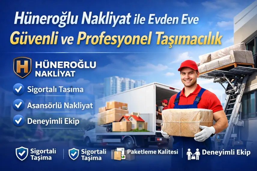 Hüneroğlu Nakliyat ile Evden Eve Taşınmanın En Güvenli ve Konforlu Yolu
